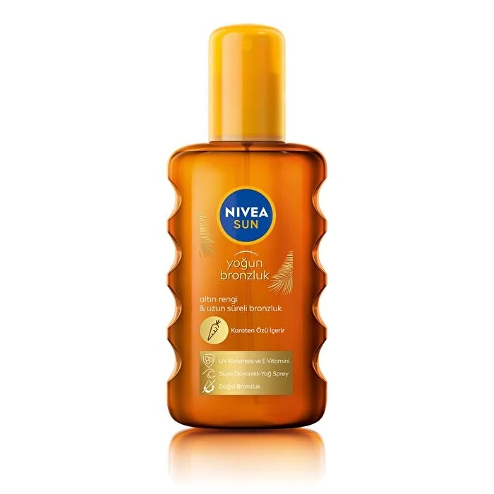 Nivea Sun Yoğun Bronzlaştırıcı Güneş Yağ Sprey SPF 6 Karoten Özlü, E Vitamini İçerir 200 ml