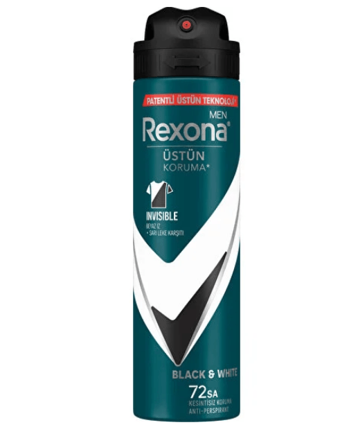 Rexona Men Erkek Deodorant Invisible Black White 150 ml