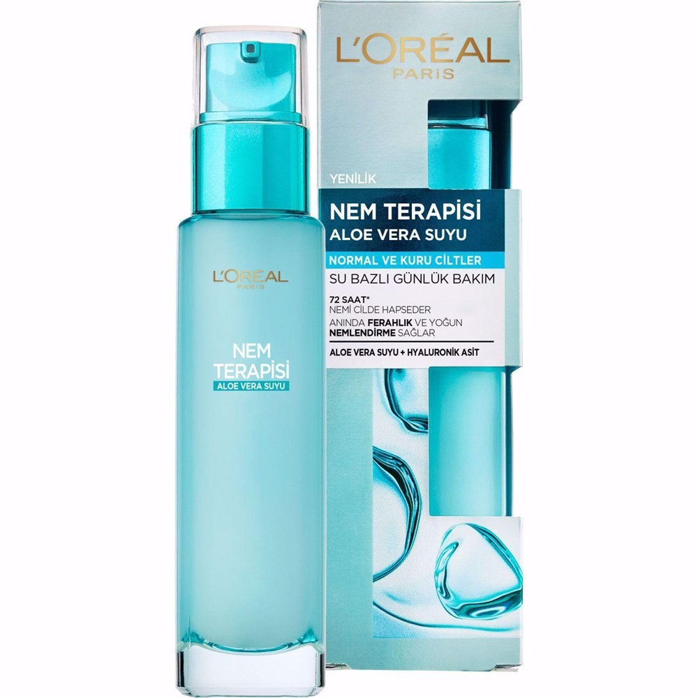 Loreal Paris Nem Terapisi Aloe Vera Özlü Su Bazlı Günlük Bakım 70 ml