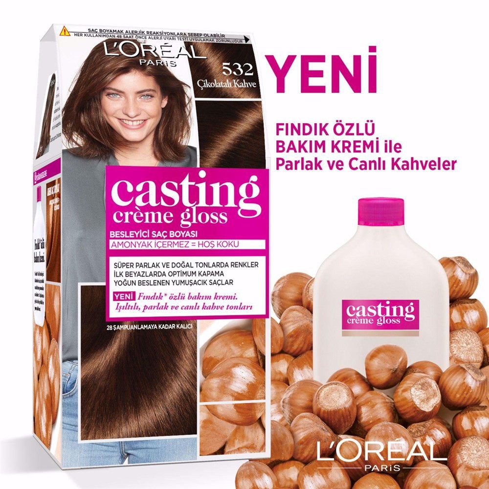 Loreal Paris Casting Creme Gloss 532 Çikolatalı Kahve
