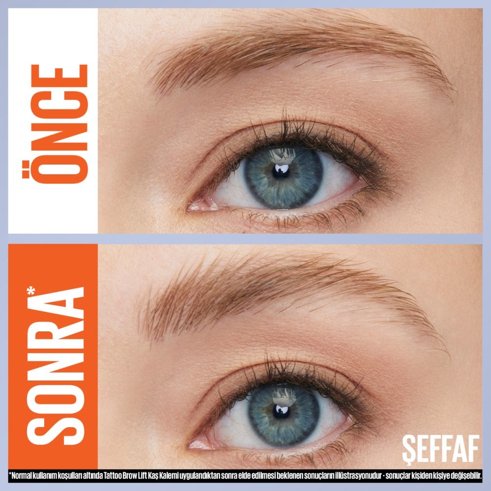 Maybelline New York Tattoo Brow Lift Kaş Kalemi- 00 Clear Şeffaf