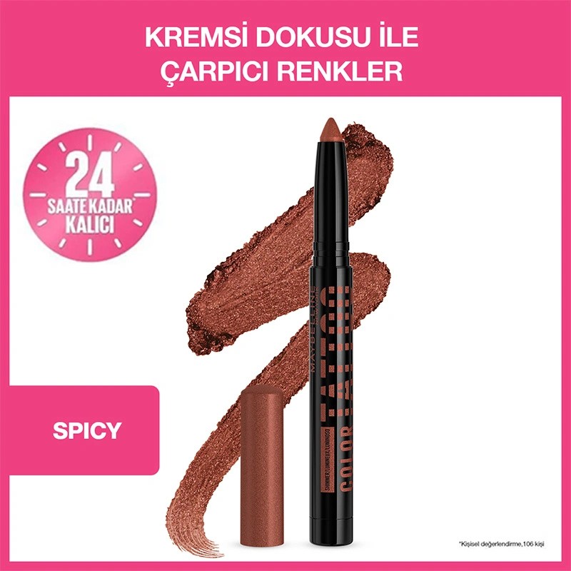 Maybelline New York Color Tattoo Jel Göz Farı Spicy