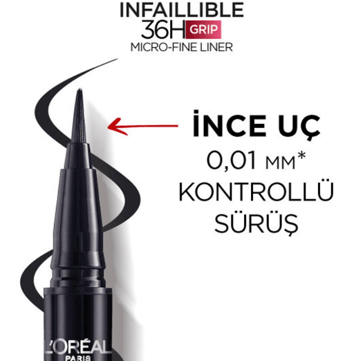 Loreal Infaillible Mıcro Lıner 01 Obsıdıan