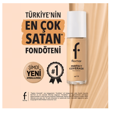 Flormar Fondöten - Perfect Coverage Foundation 103 Creamy