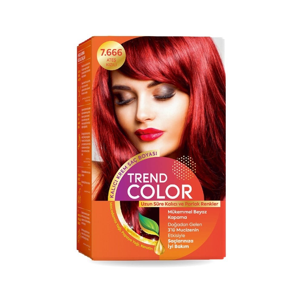 Trend Color Kit Saç Boyası 7.666 Ateş Kızılı