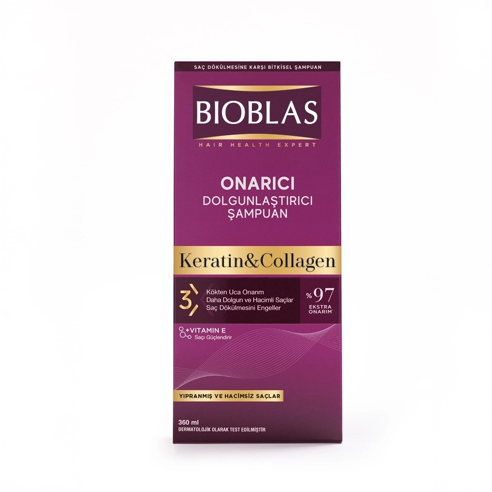 Bioblas Şampuan - Saç Dökülmesine Karşı Hacim Etkili Collagen-Keratin Özlü 360 ml