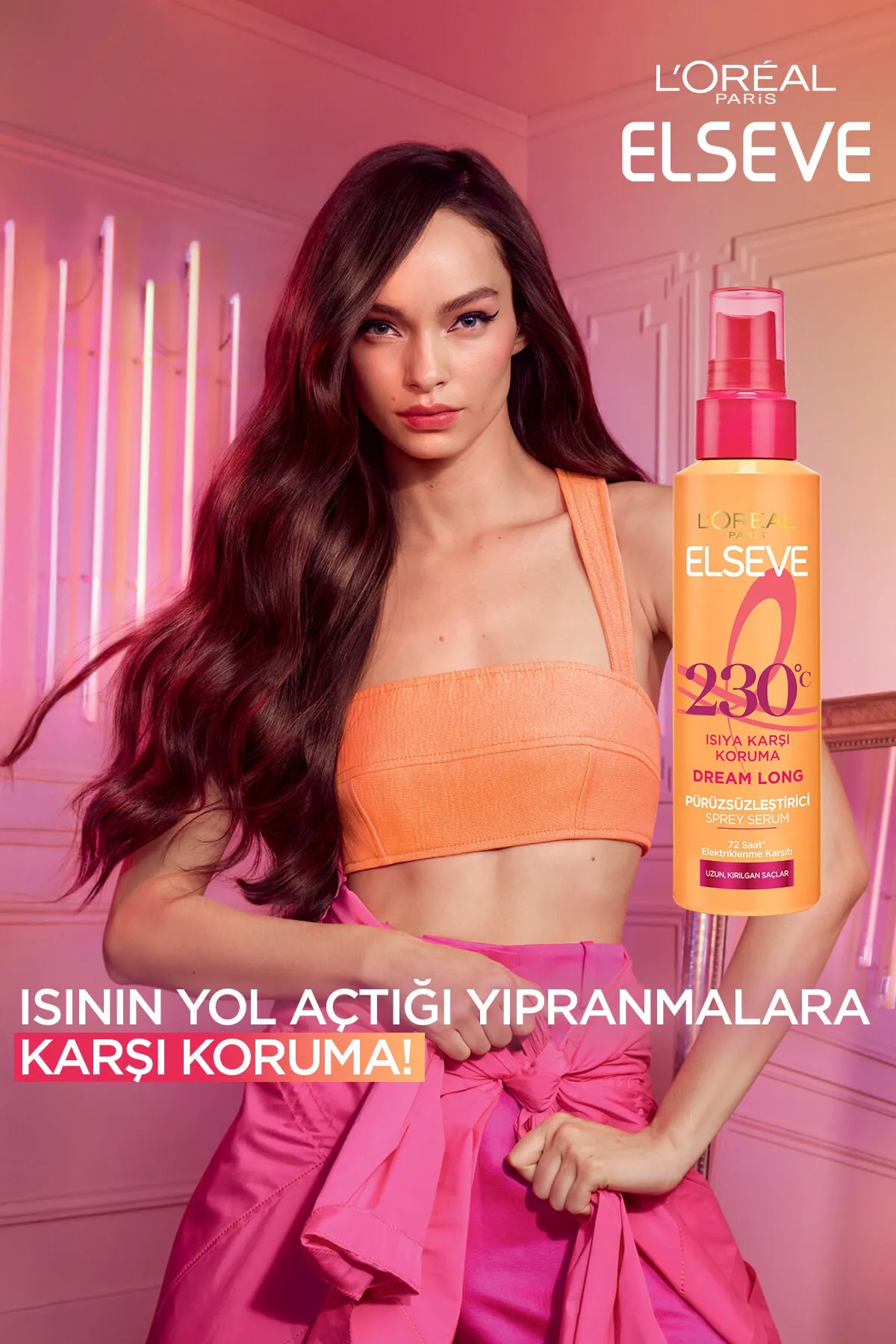 Elseve Dream Long Isı Koruyucu & Pürüzsüzleştirici Sprey Serum 150 Ml