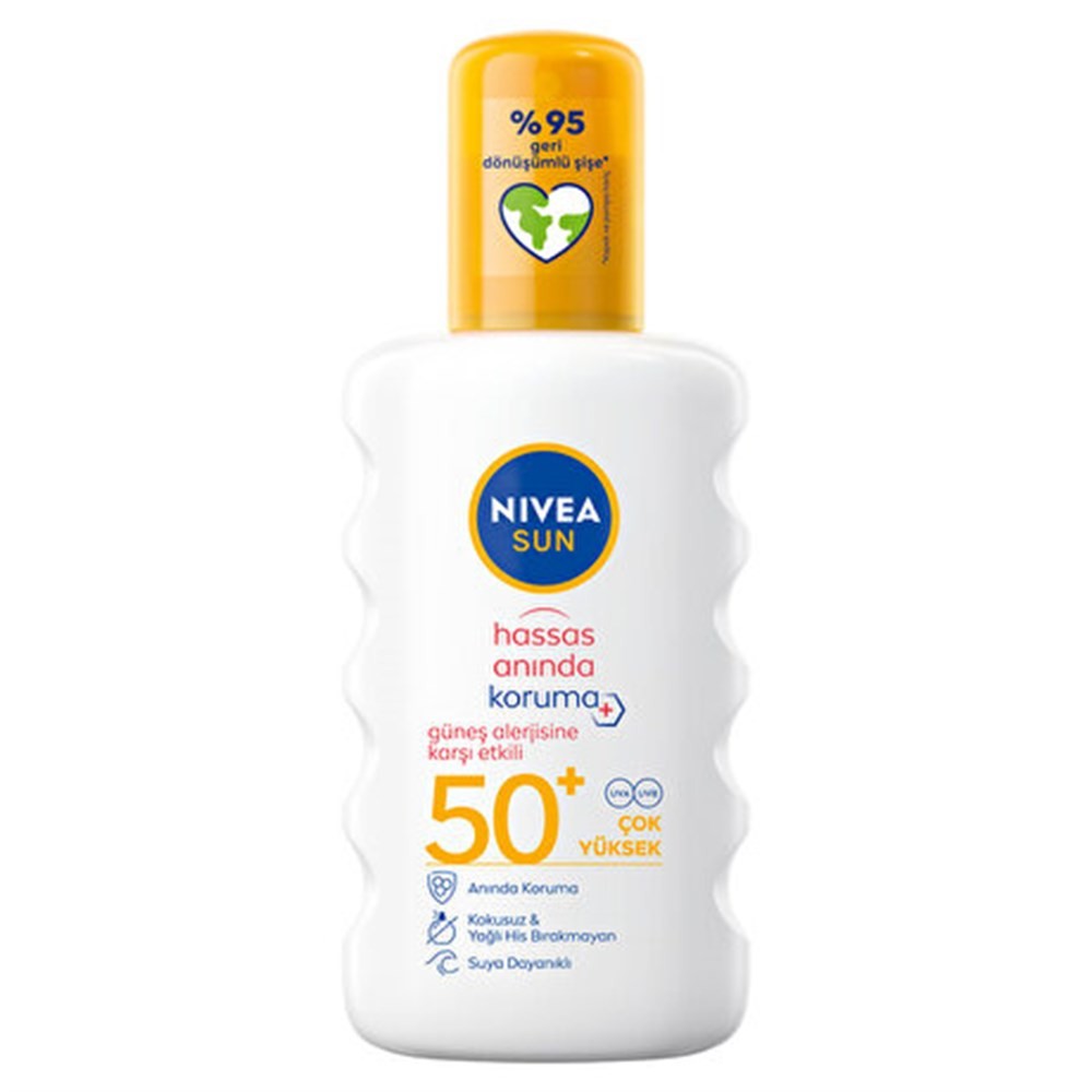 Nivea Sun Güneş Alerjisine Karşı Anında Hassas Koruma +Spf50 Güneş Spreyi 200 ml