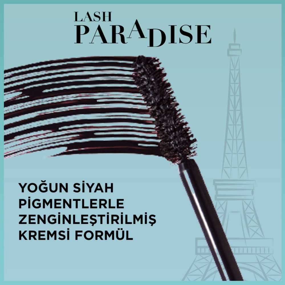 Loreal Paris Paradise Suya Dayanıklı Siyah Maskara - Waterproof