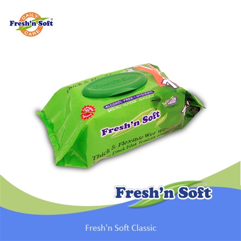 Freshn Soft Elma Kokulu Islak Havlu 90lı