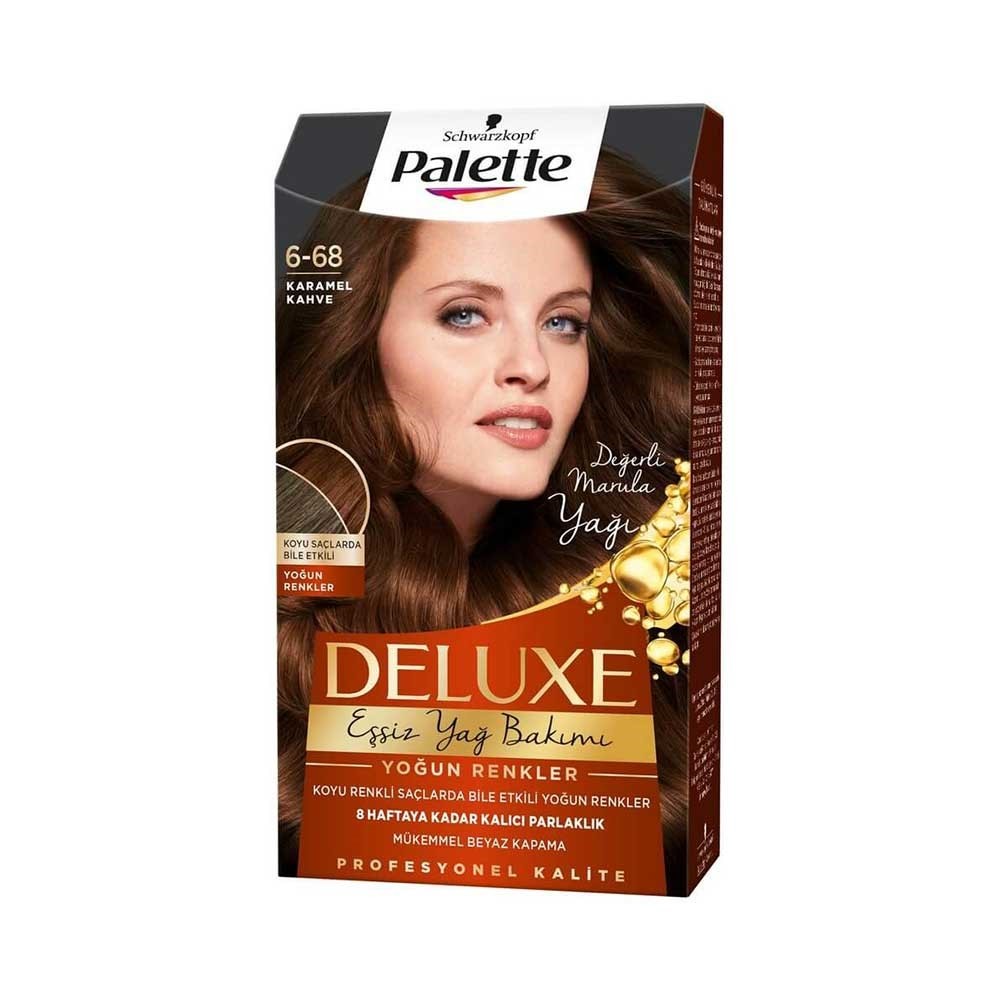Palette Deluxe Kit Saç Boyası 6-68 Karamel Kahve