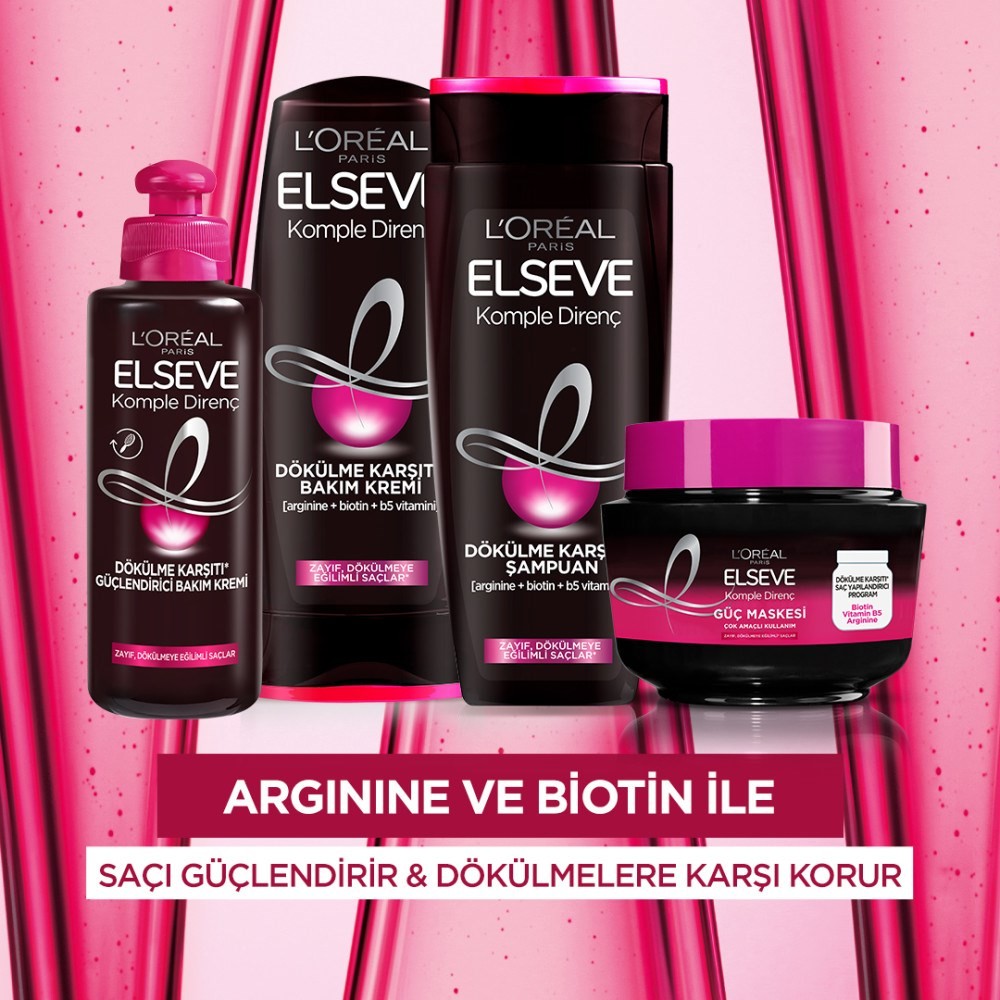Loreal Elseve Komple Direnç Dökülme Karşıtı Güçlendirici Saç Bakım Kremi 200 ml