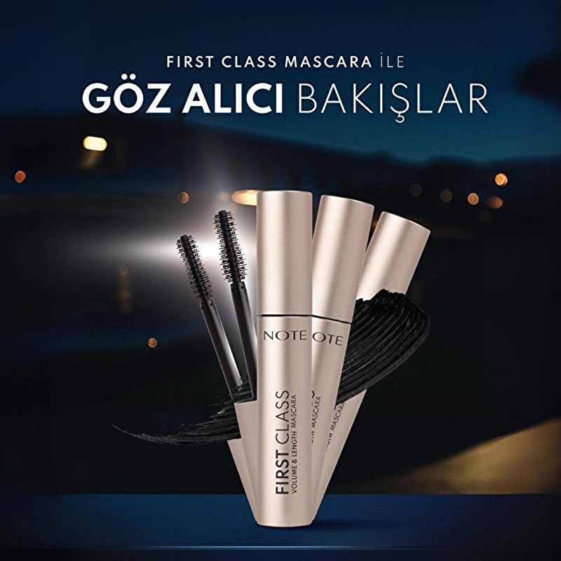 Note First Class Hacim ve Uzatma Etkili Maskara