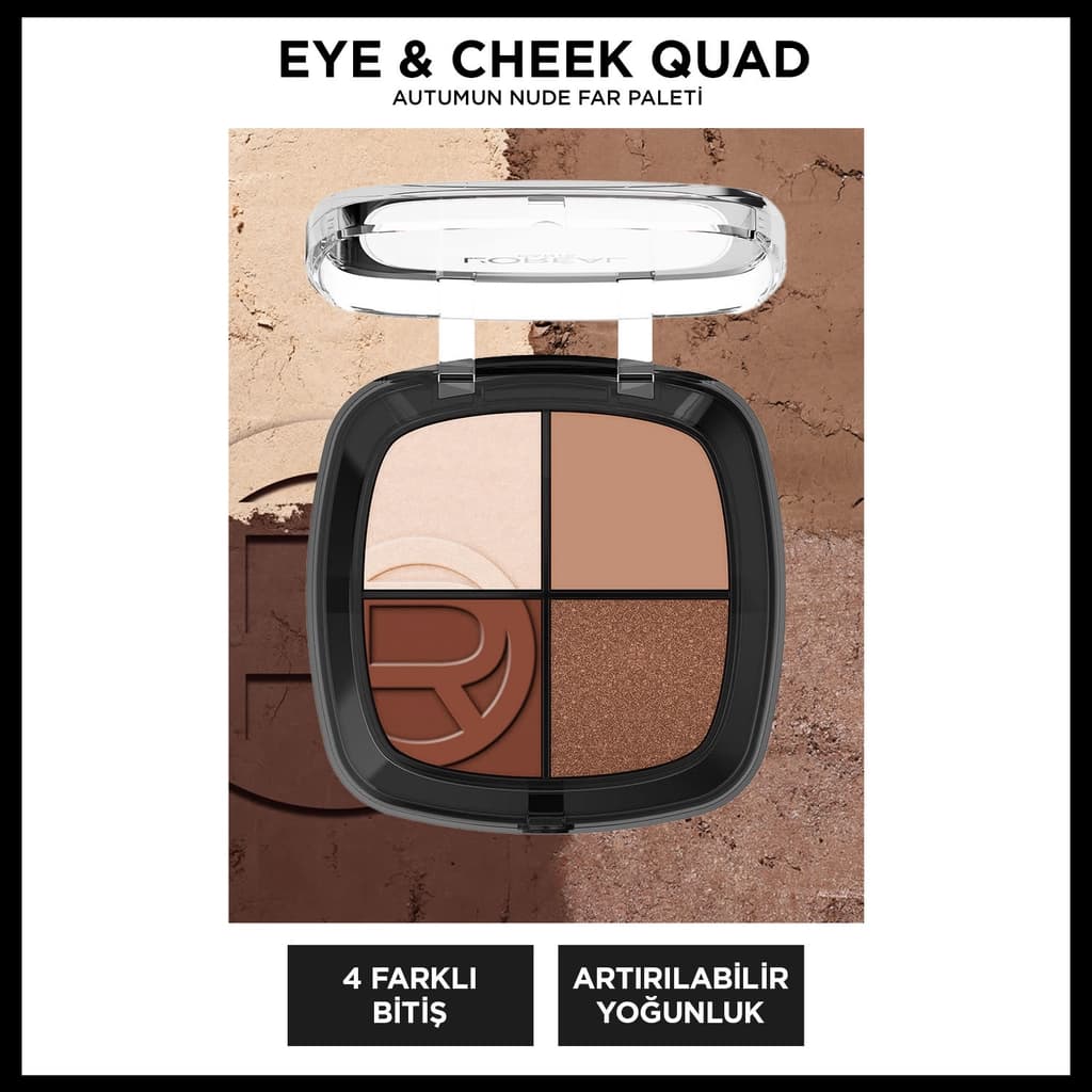 Loreal Paris Eye & Cheek Quad Dörtlü Far ve Yanak Paleti 03 Autumn