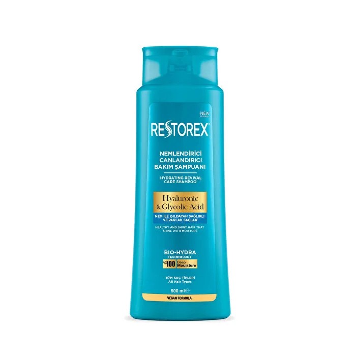 Restorex Şampuan Hyaluronic & Glycolic Acid Nemlendirici Bakım 500 ml