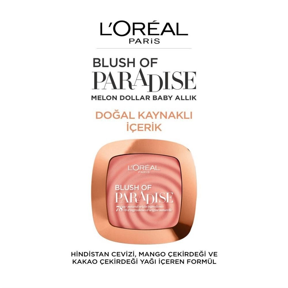 Loreal Paris Allık - Wake Up and Glow Blush 03 Melon Dollar Baby