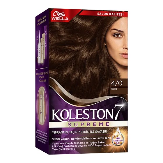 Wella Koleston Supreme Saç Boyası 4/0 Kahve