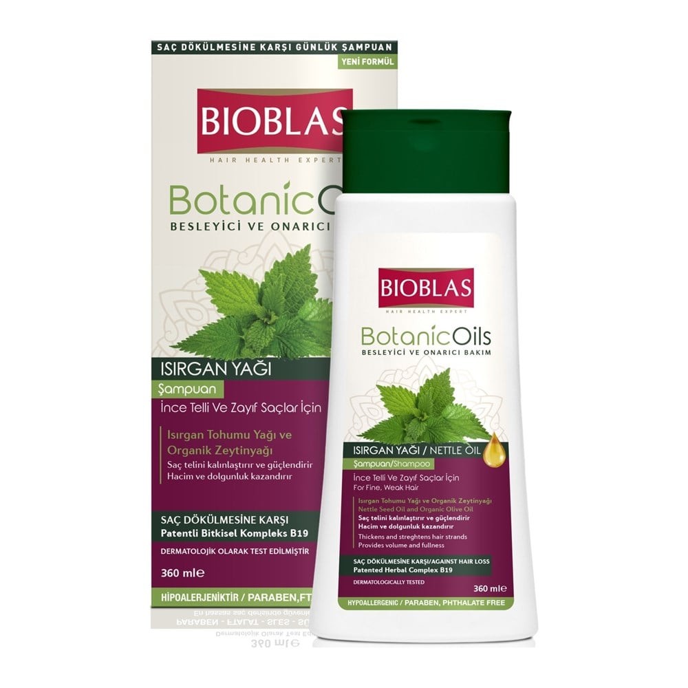 Bioblas Botanic Oils Şampuan Isırgan Yağı Özlü 360 ml