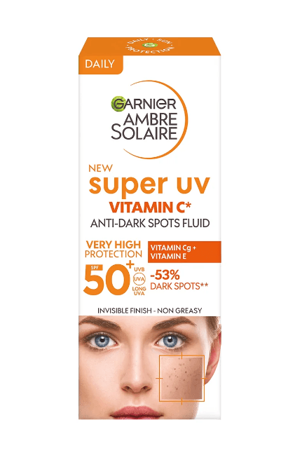 Garnier Ambre Solaire Super UV C Vitamini Koyu Leke Karşıtı Fluid Krem SPF50+ 40ML