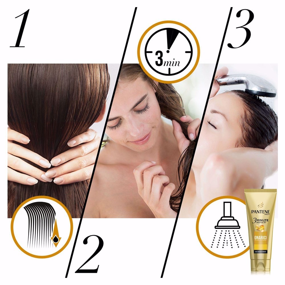 Pantene Saç Bakım Kremi - 3 Minute Miracle Onarıcı Koruyucu Etkili 200 ml
