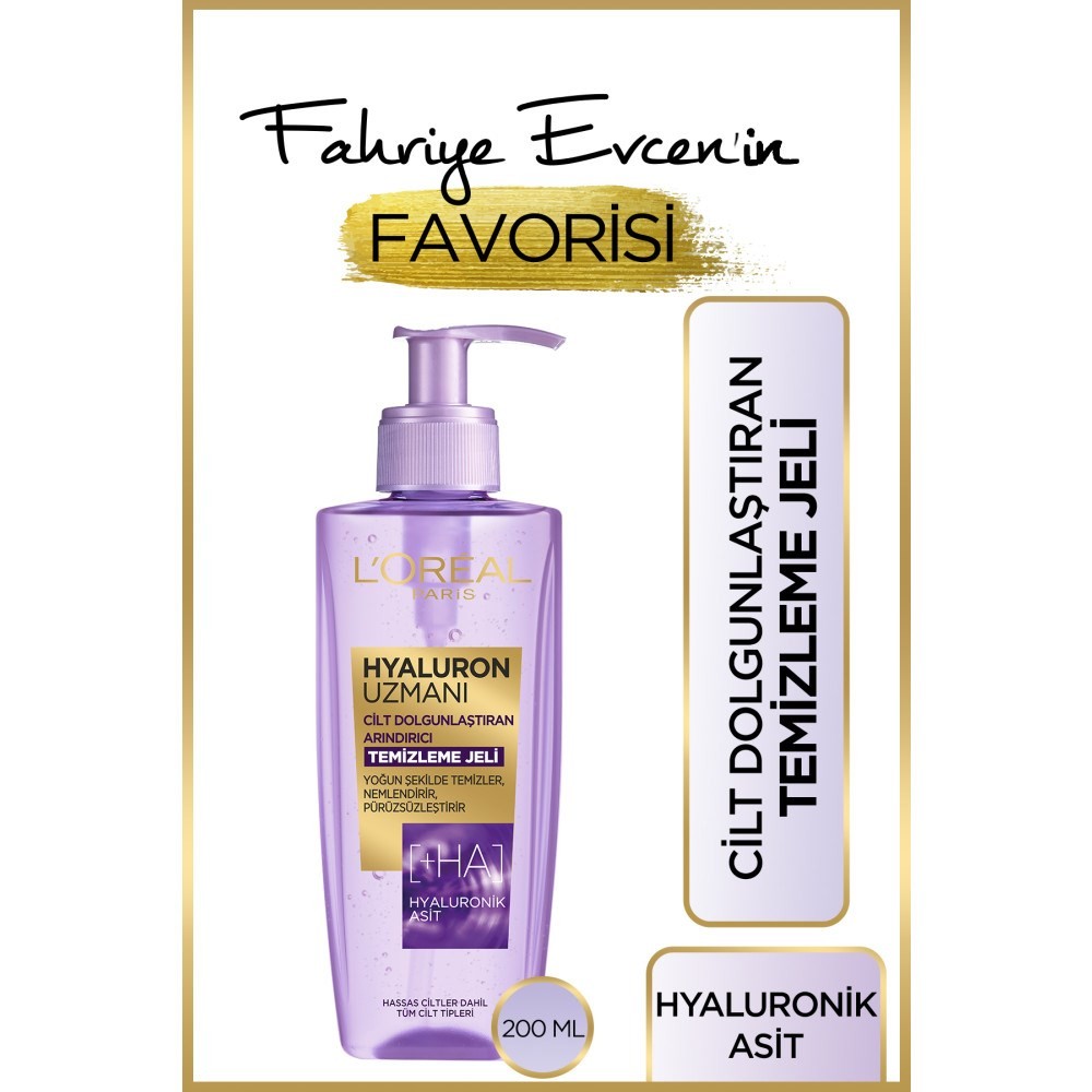 Loreal Paris Yüz Yıkama Jeli Hyaluron Uzmanı 200 ml