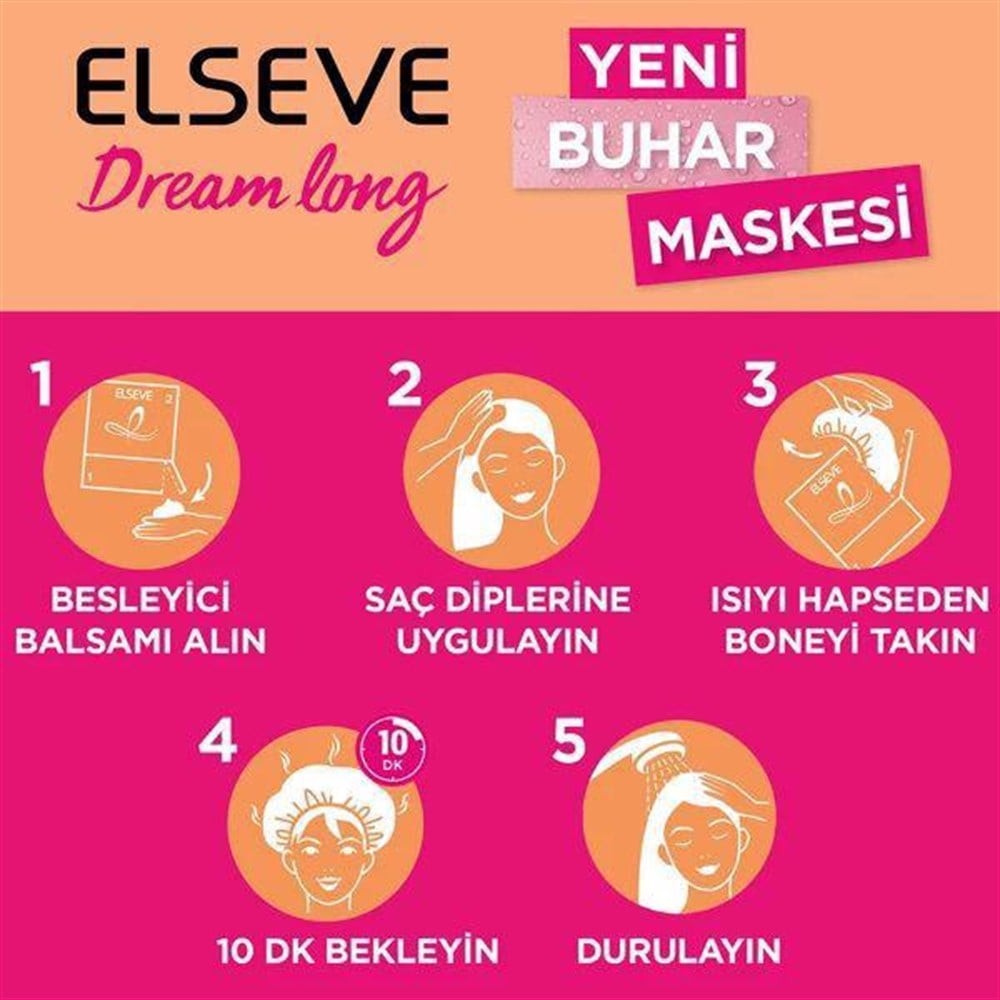 Loreal Paris Elseve Buhar Maskesi - Dream Long 20 ml