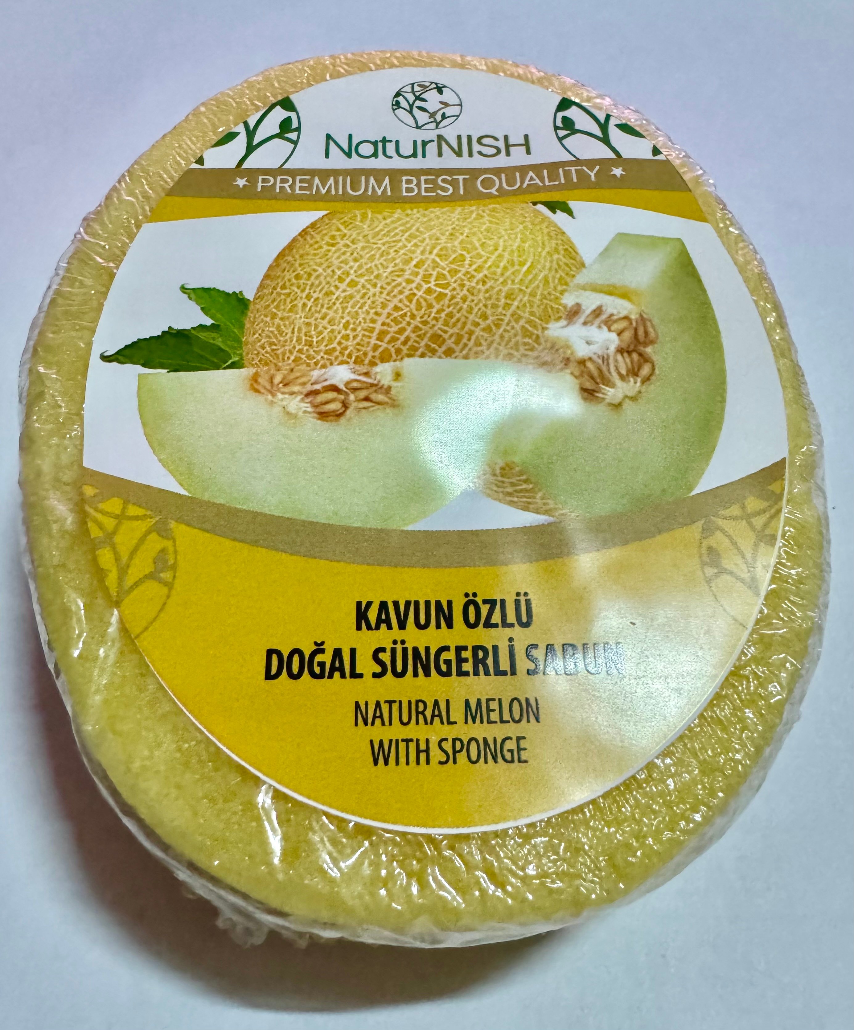 Naturnısh  Sabun 135 gr kavun Özlü Süngerli