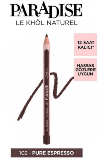 Loreal Khol Paradise Eyelıner 102 Purespres