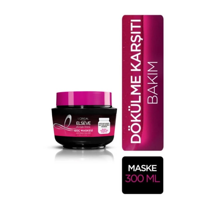 Loreal Paris Elseve Komple Direnç Dökülme Karşıtı Güçlü Saç Maskesi 300 ml
