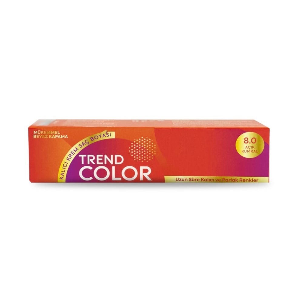 Trend Color Tüp Saç Boyası 8.0 Açık Kumral 50 ml