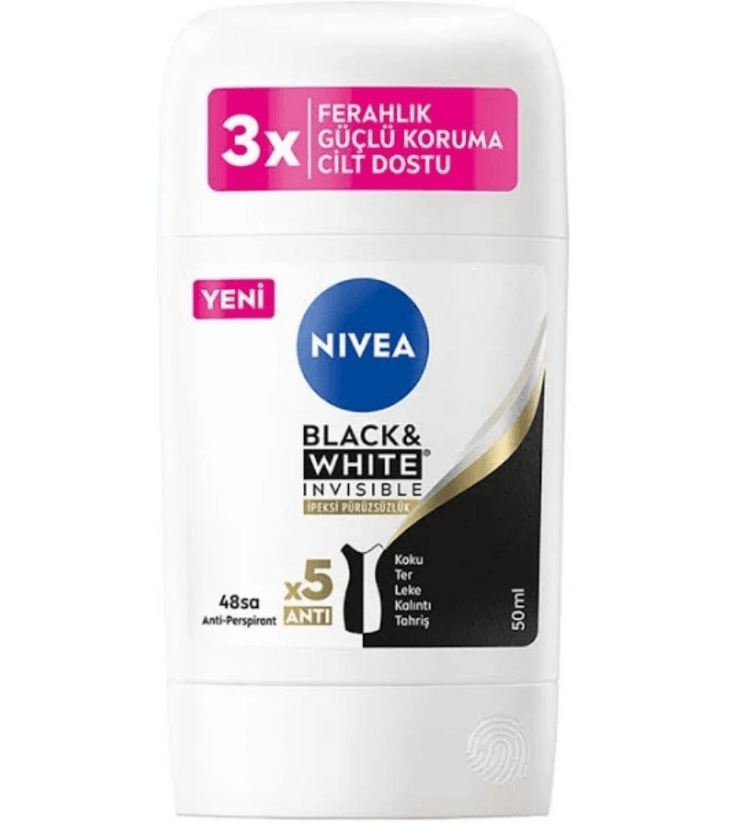 Nivea Women Roll- On Kadın Deodorant B&amp;W Invisible İpeksi Pürüzsüzlük 50 ml