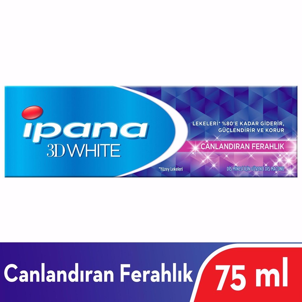 İpana Diş Macunu 3 Boyutlu Beyazlık Ekstra Ferah Nane Ferahlığı 75 ml