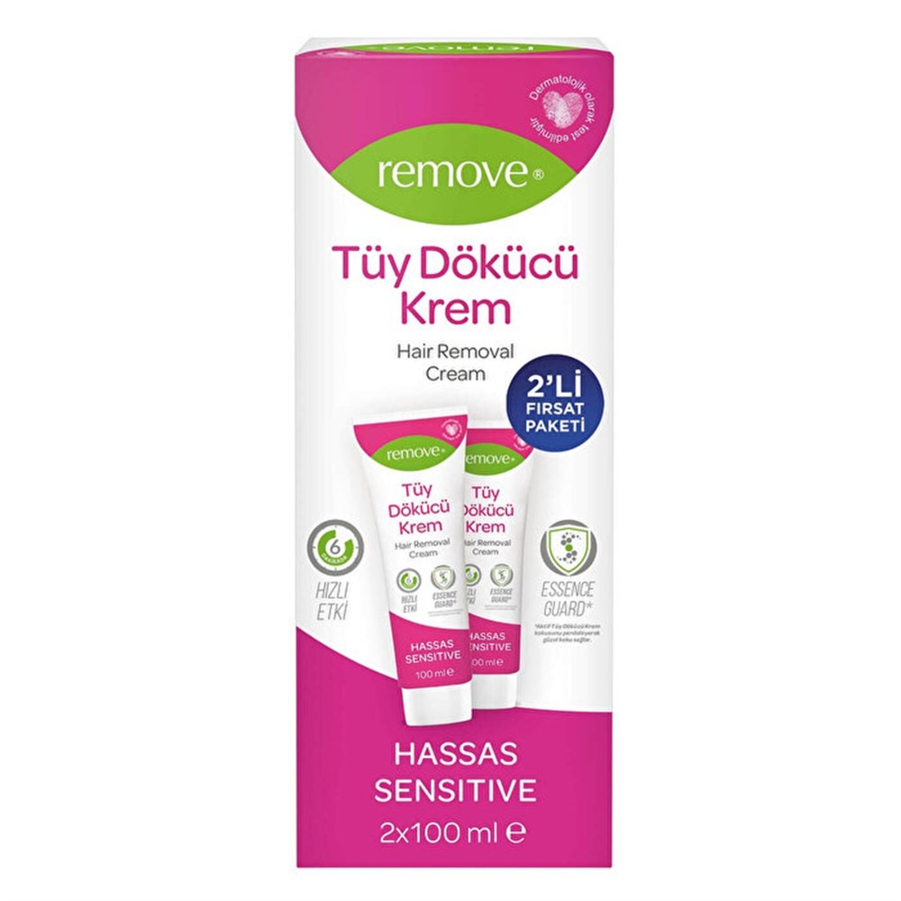 Remove Tüy Dökücü Krem Hassas Ciltler 2li 100 ml + 100 ml