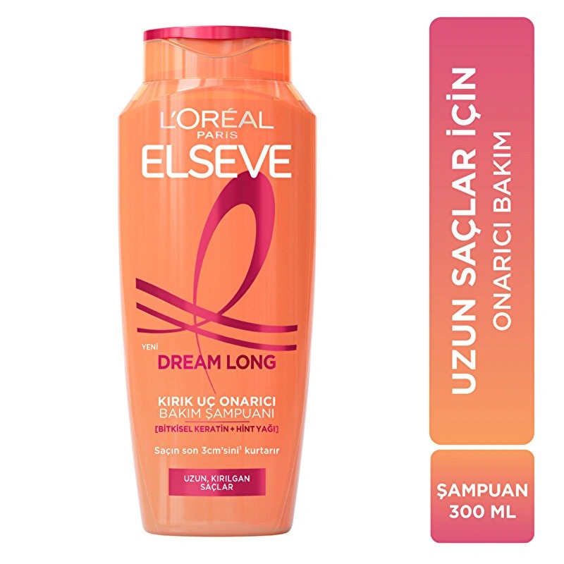 Loreal Paris Elseve Dream Long Kırık Uç Onarıcı Bakım Şampuanı 300 ml