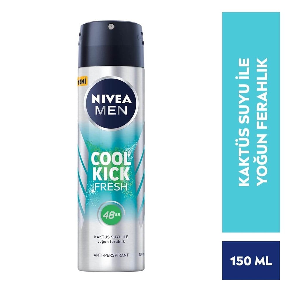 Nivea Men Cool Kick Fresh 48h Erkek Deodorant 150 ml