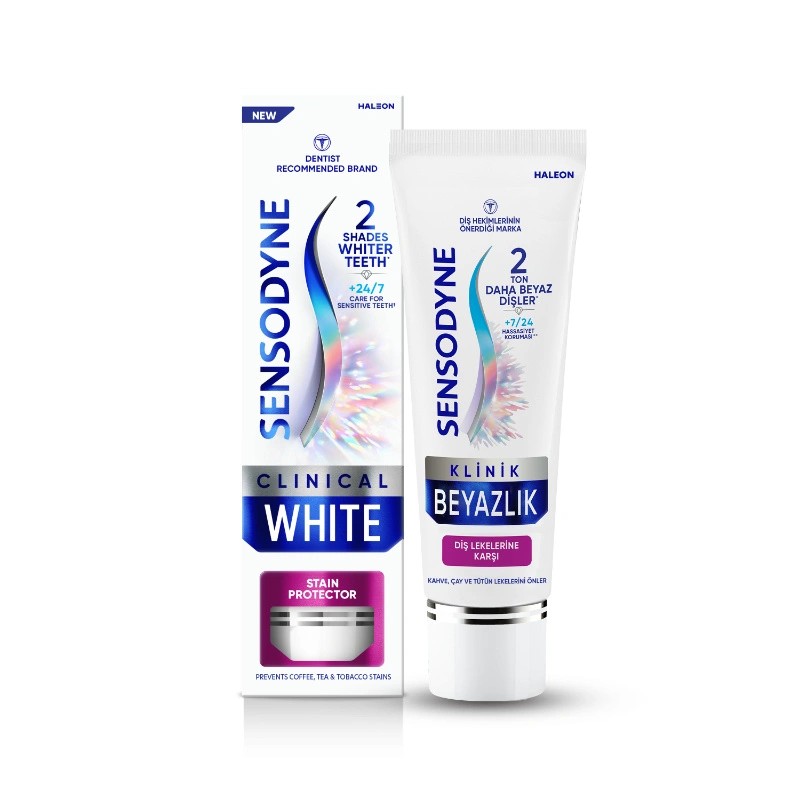 Sensodyne Klinik Beyazlık Lekelere Karşı Diş Macunu 75 ml
