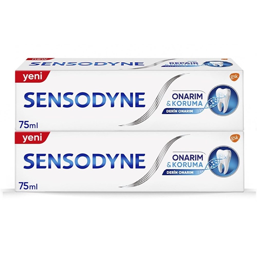 Sensodyne Diş Macunu - Onarım ve Koruma Etkili Beyazlatıcı 2li 75 ml