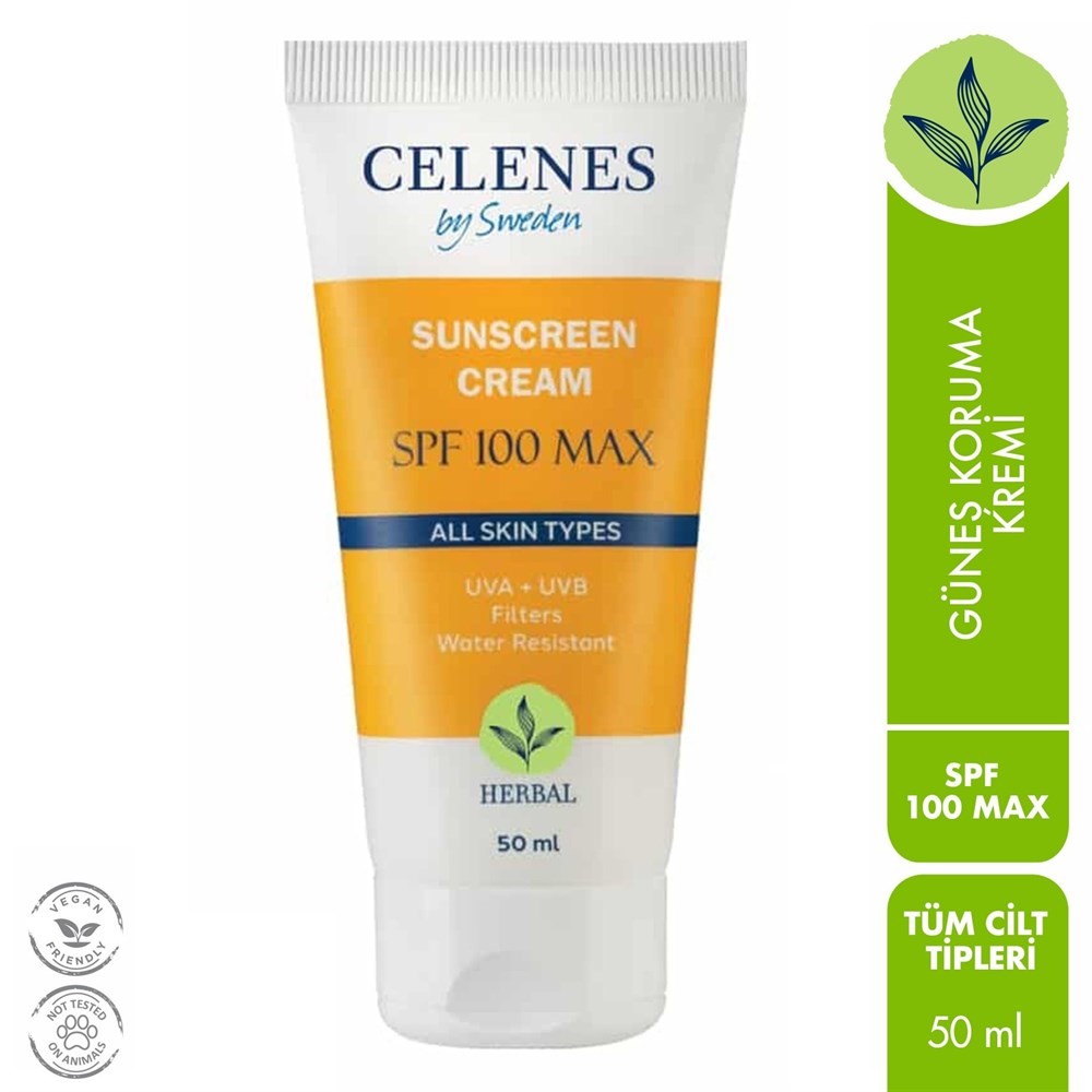 Celenes By Sweden +Spf 100 Max Güneş Koruyucu Krem 50 ml