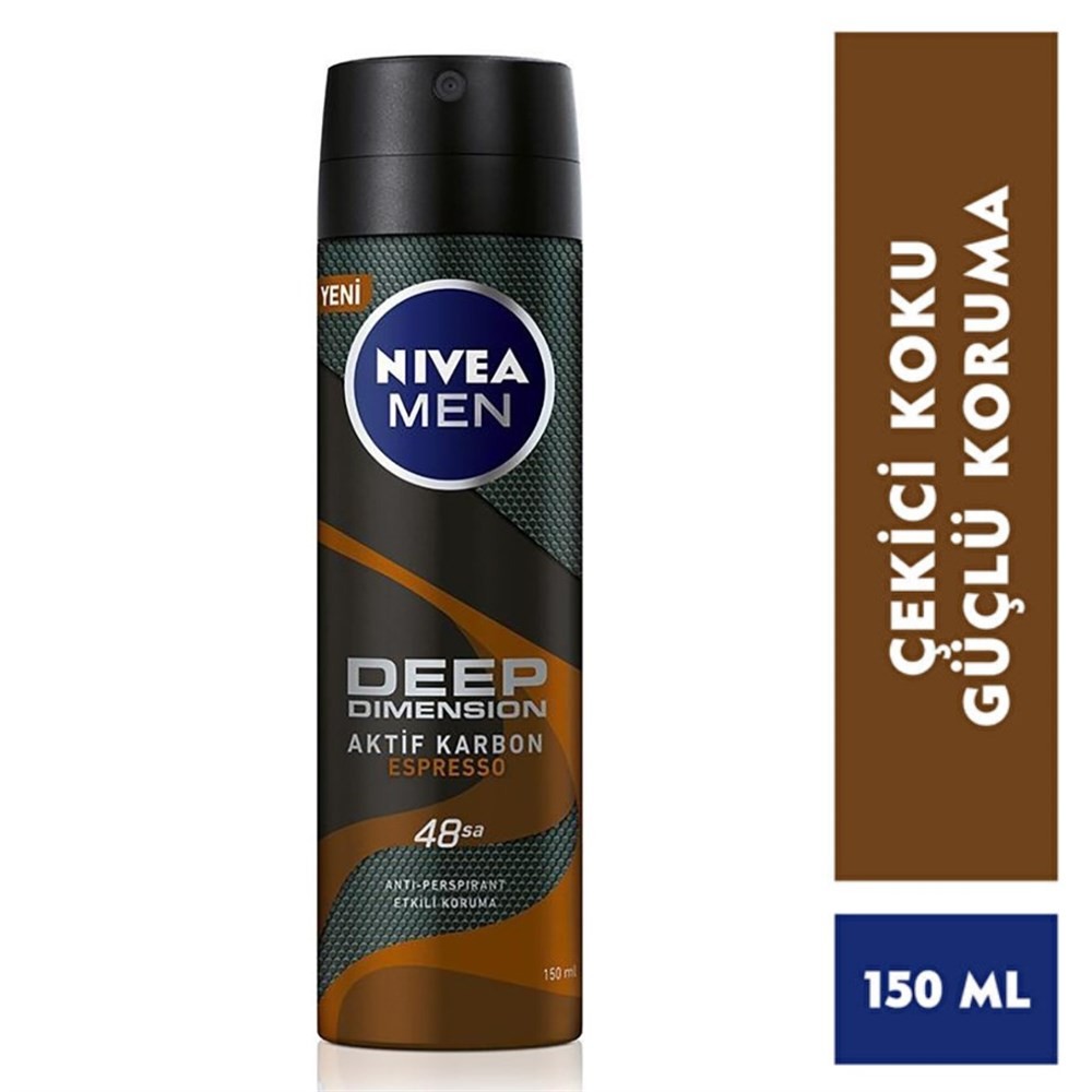 Nivea Men Deodorant - Deep Dimension Espresso 150 ml