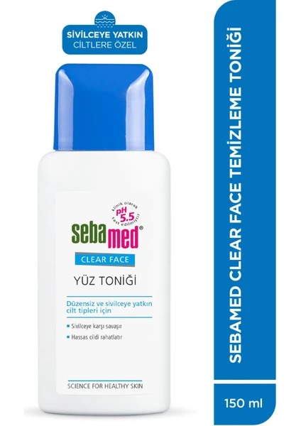 Sebamed Temizleyici Yüz Toniği - Sivilce, Siyah Nokta ve Cilt Pürüzleri İçin 150 ml