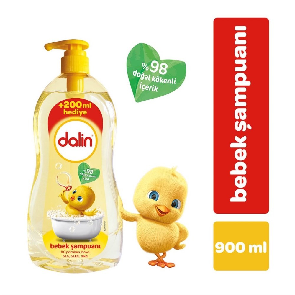 Dalin Klasik Bebek Şampuan 900 ml (700+200 ml Hediye)