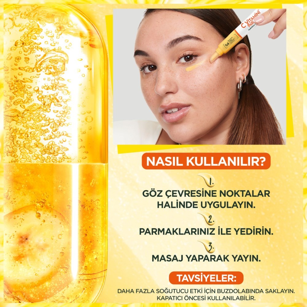 Garnier +C Vitamini Parlak Aydınlatıcı Göz Kremi 15 ml