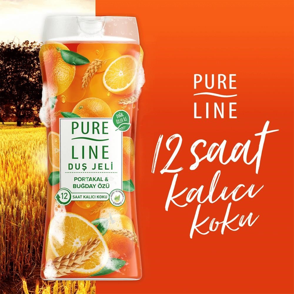 Pure Line Duş Jeli - Tatlı Portakal & Buğday Özlü 400 ml