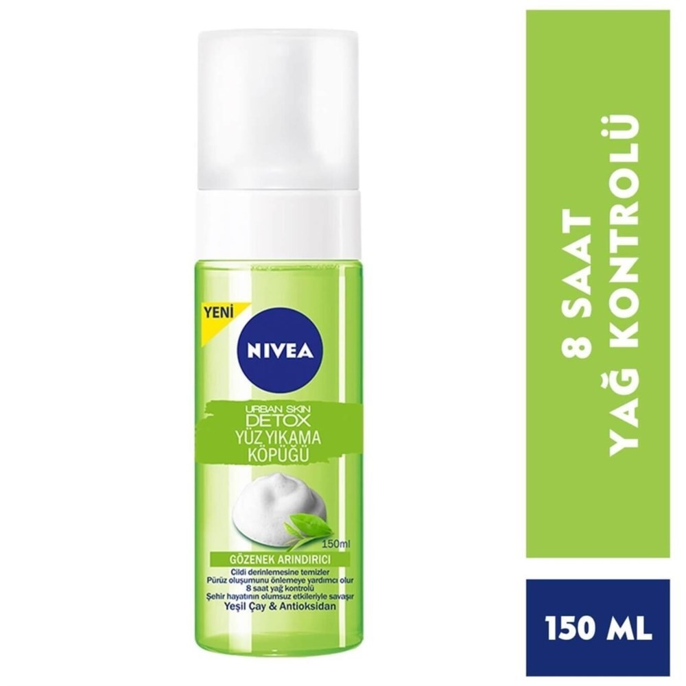 Nivea Yüz Yıkama Köpüğü Soyulabilir Urban Skin Detoks Maske 150 ml