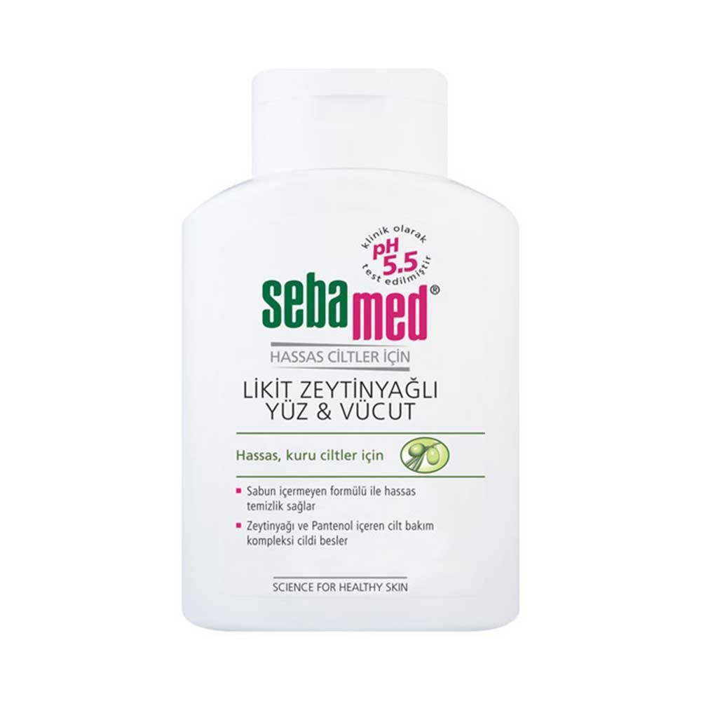 Sebamed Yüz ve Vücut Temizleme Jeli - Likid Zeytinyağı Özlü 200 ml