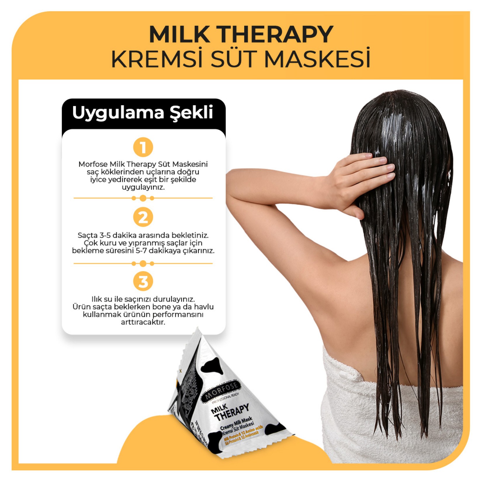 Morfose Milk Therapy  Süt Saç Maskesi 25 ml