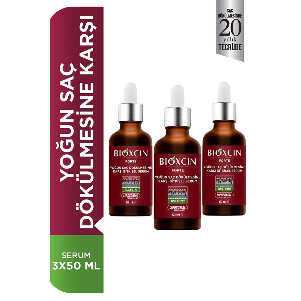 Bioxcin Forte Yoğun Saç Dökülmesine Karşı Bitkisel Serum 3x50 ml