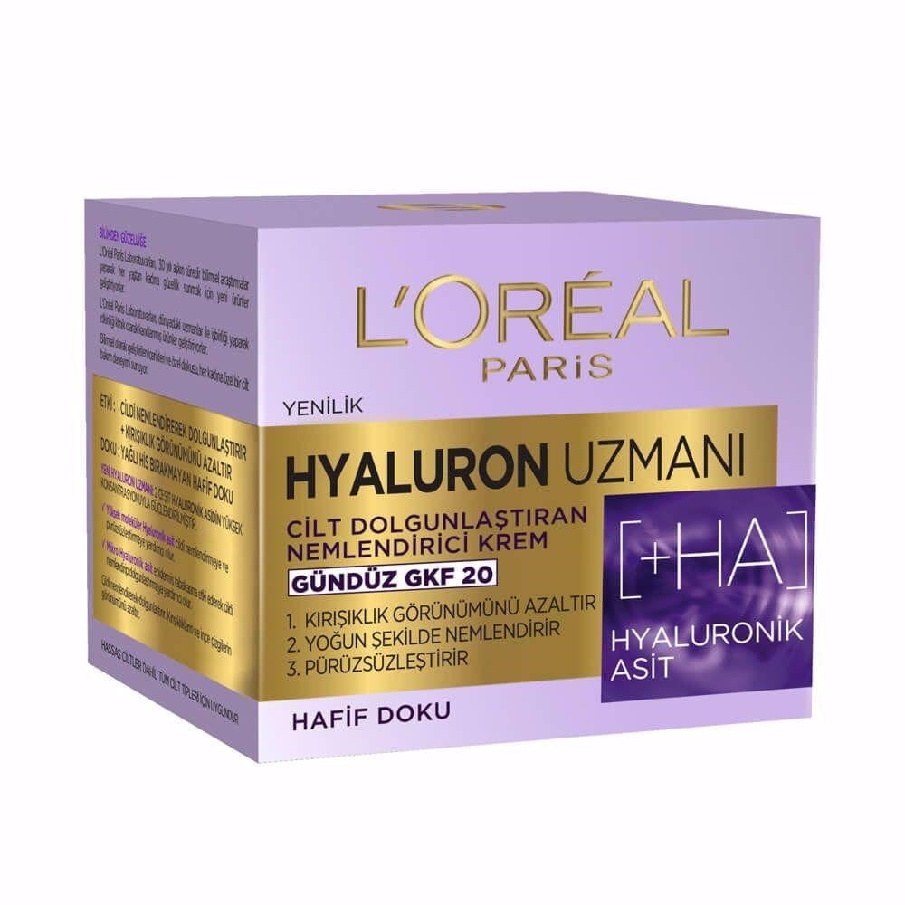 Loreal Paris Hyaluron Uzmanı Nemlendirici Gündüz Kremi 50 ml