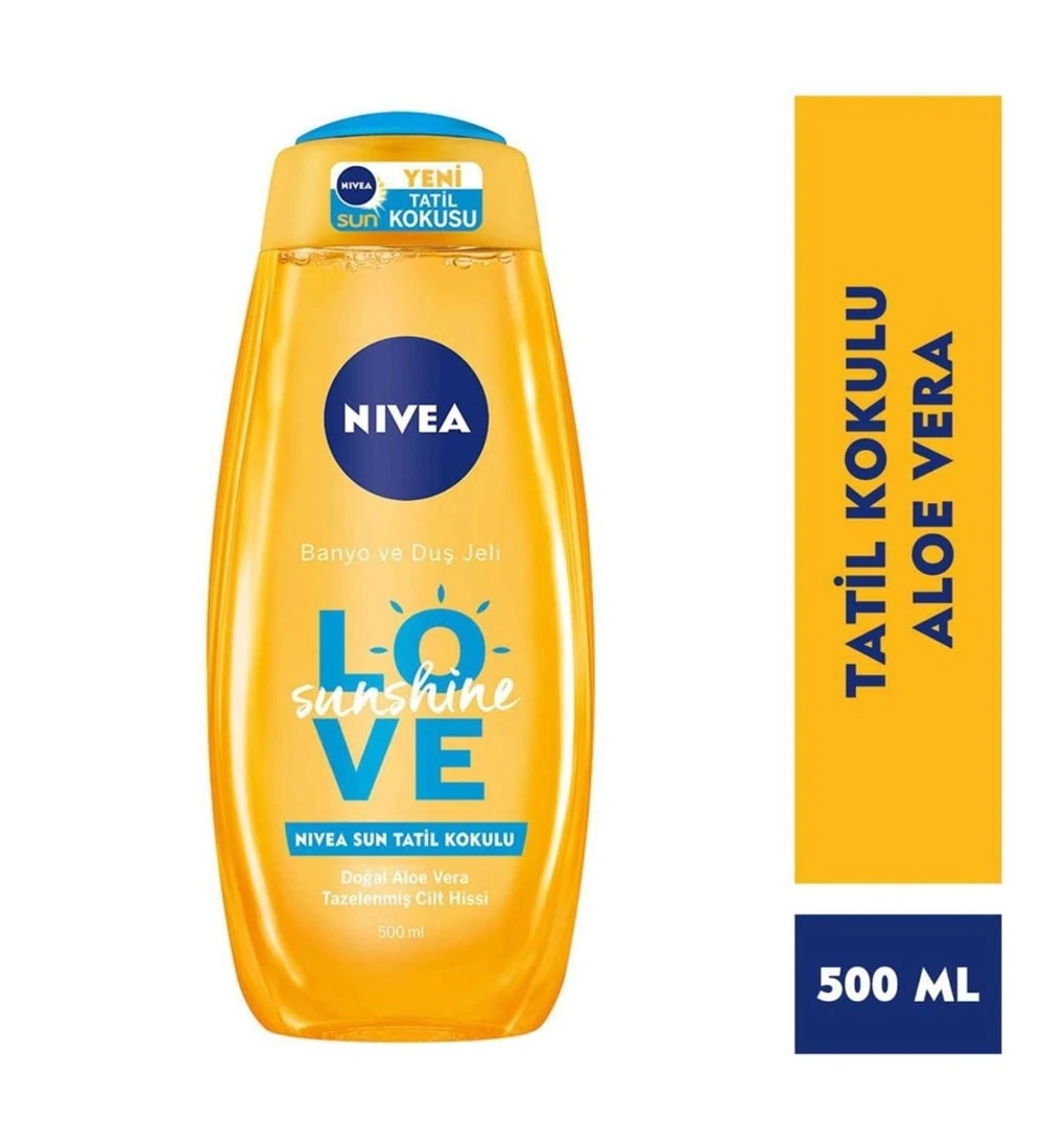 tshop.com.tr sayesinde Nivea Duş Jeli Love Waves Sunshine 500 ml
