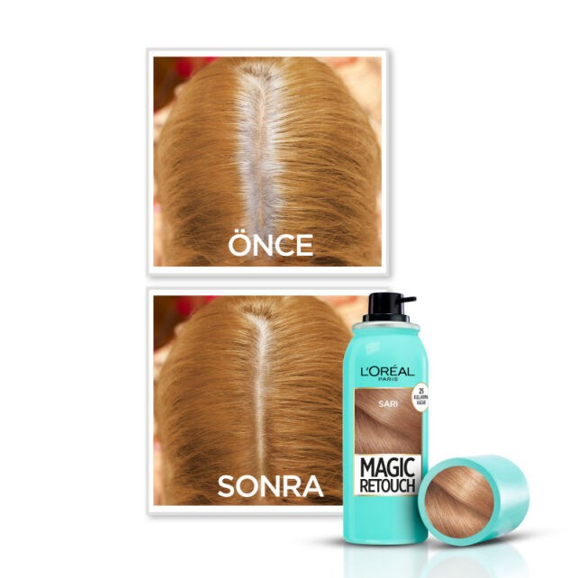Loreal Paris Magic Retouch - Beyaz Kapatcı Saç Spreyi No: 5 Sarı